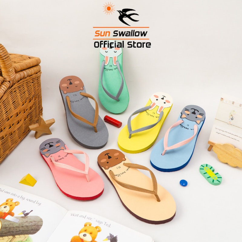 Sun Swallow Sandal Jepit Karet Animal Karakter 2