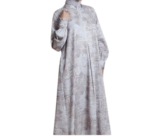 Elzatta Gamis Beads Sarimbit Keluarga Miryam Series Grey