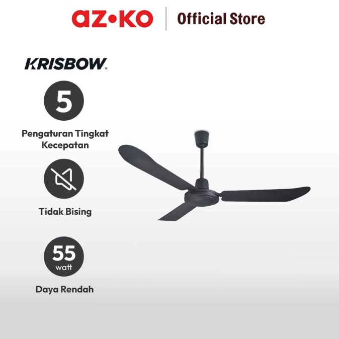 Krisbow Indonesia Krisbow® 48 Inci Kipas Angin Plafon Orb