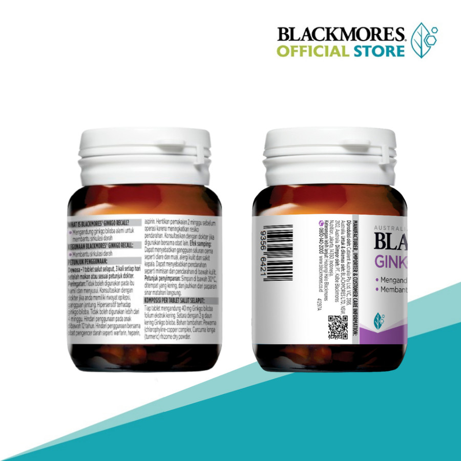Blackmores Limited BLACKMORES Ginkgo Recall