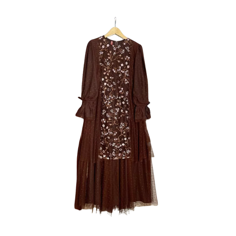 Myshawl Kimaya Gamis Brukat Jumbo 1
