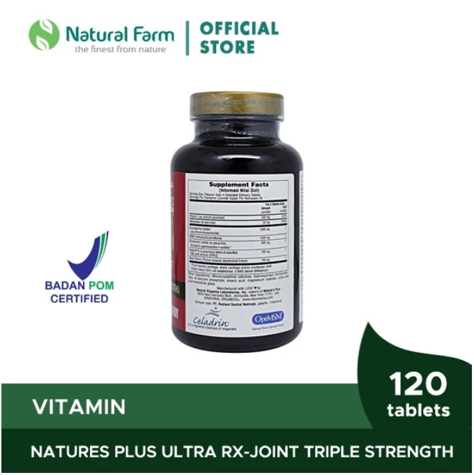 Natural's Organic Nature's Plus Ultra RX-Joint Triple Strength