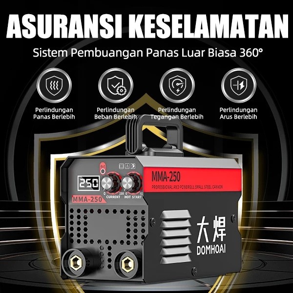 DOMHOAI Mesin Las 450 Watt Inverter MMA250