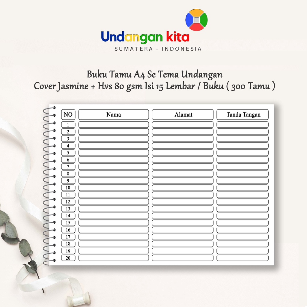 Undangan Kita Buku Tamu Softcover 3