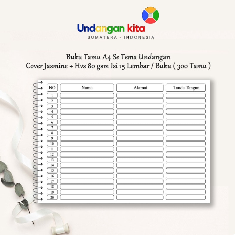 Undangan Kita Buku Tamu Softcover 3