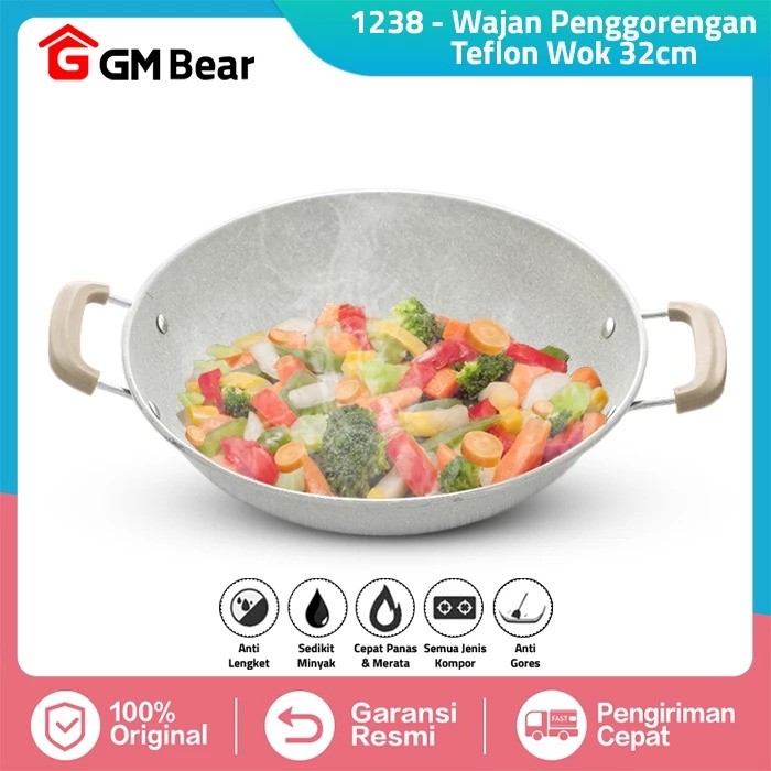 GM Bear Wajan Penggorengan 32cm  2