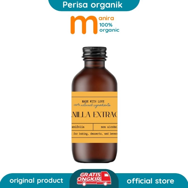  Manira Homemade Vanilla Extract Organic with Seed 120 ml 