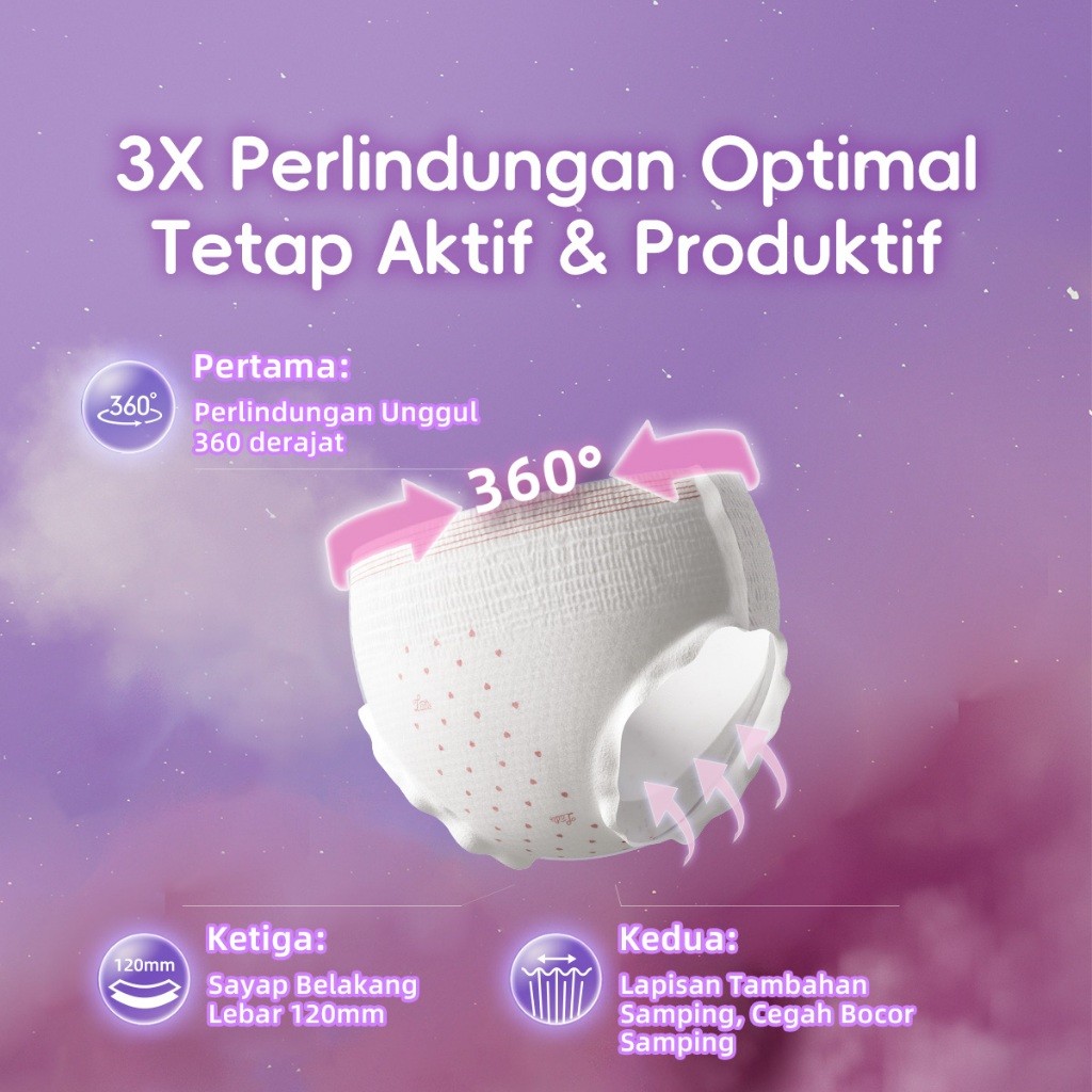 Ladis Pembalut Celana Menstruasi Dream Series 3