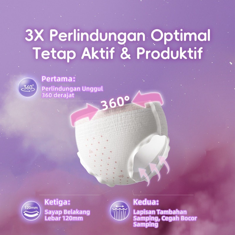 Ladis Pembalut Celana Menstruasi Dream Series 3