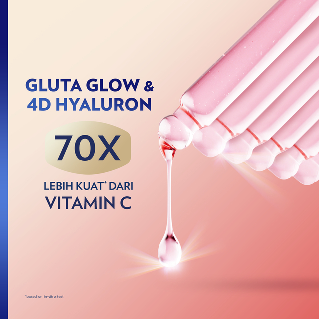 Unilever Indonesia Vaseline® Healthy Bright Gluta-Hya Serum Burst Lotion Dewy Radiance