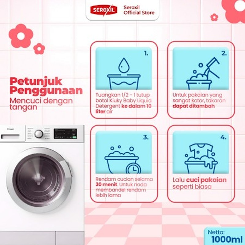 Seroxil Kiuky Baby Liquid Detergent 3