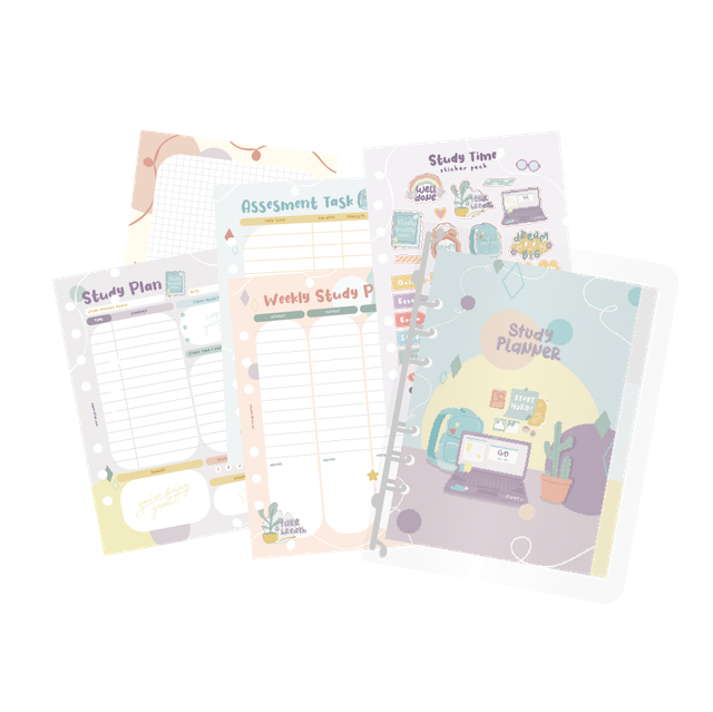 Study Planner Binder Bundle Set 