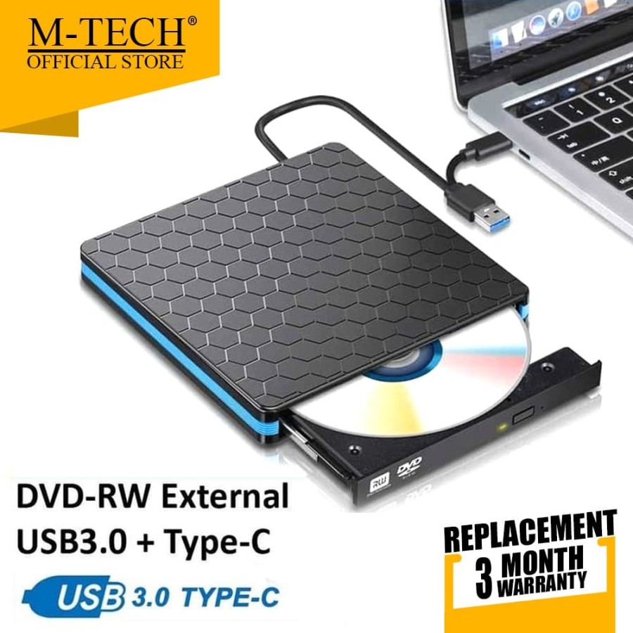 M-Tech External DVD RW Type C USB 3.0