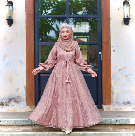  Anggun Wedding Dress Full Brokat