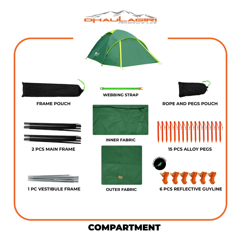 Dhaulagiri Indo Raya Dhaulagiri Terra Pro 4 Tent