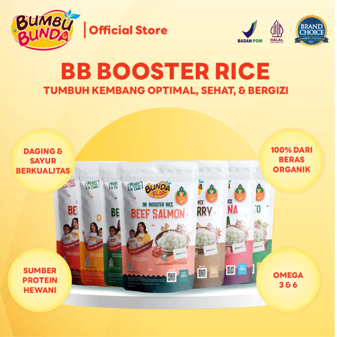 Bumbu Bunda Elia Sukses Bumbu Bunda Elia BB Booster Rice Beef Salmon