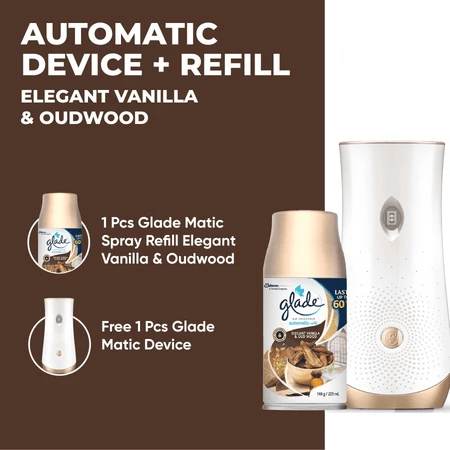 SC Johnson & Son Glade Automatic Spray Elegant Vanilla & Oud Wood