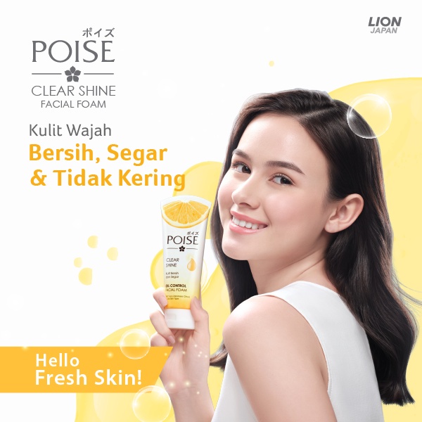 POISE Clear Shine Oil Control Facial Foam