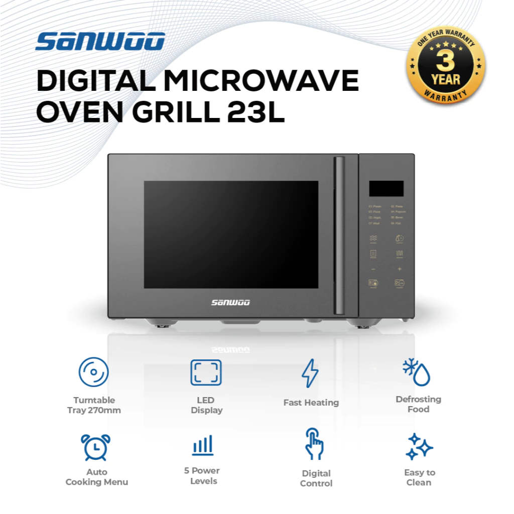 Sanwoo Electronics Sanwoo Digital Microwave Oven Grill 23L DMOG35-23L