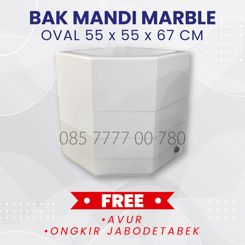 Bak Mandi Minimalis Marble  2