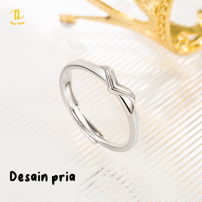 TINO TINO Cincin Couple Titanium V Aurel Q171