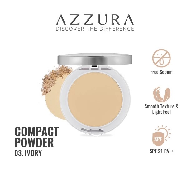 Lion Wings AZZURA Compact Powder Fresh Look 02 Natural
