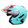 Tarakusuma Indah KYT Helm Galaxy Flat R Solid Aqua Blue 1