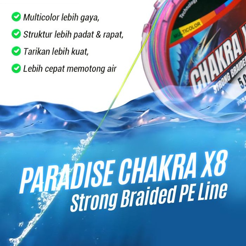 Chakra X8 Strong Braided PE Line 3