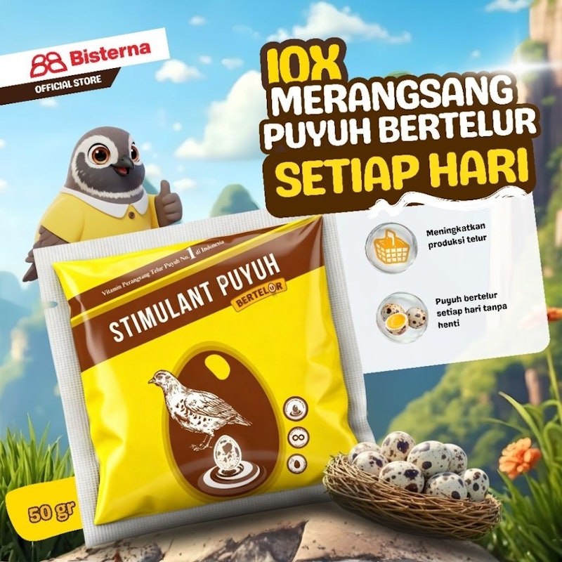Stimulant Puyuh Bertelur 50gr 2