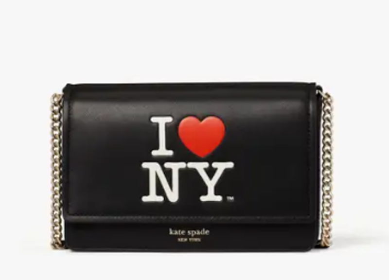 I Heart NY X Kate Spade Flap Chain Wallet k5298