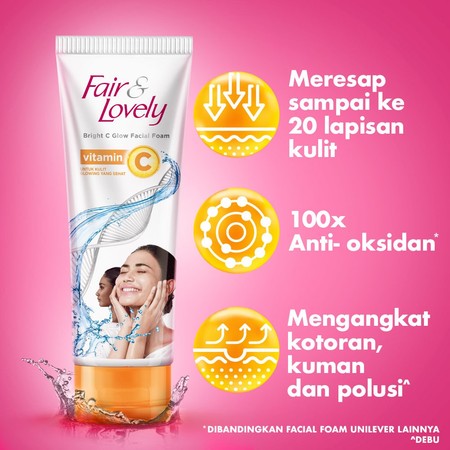 Unilever Indonesia Glow & Lovely Bright C Glow Facial Foam