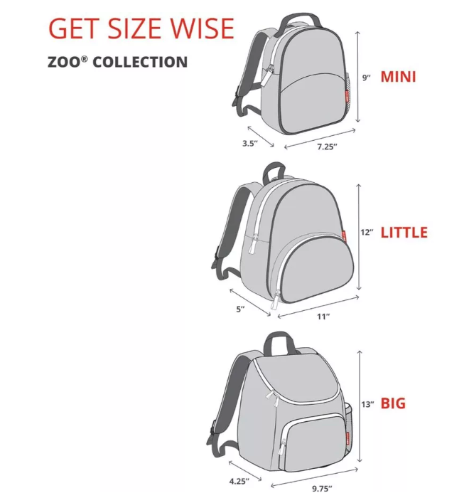 Skip Hop Zoo Little Kid Backpack Butterfly 3