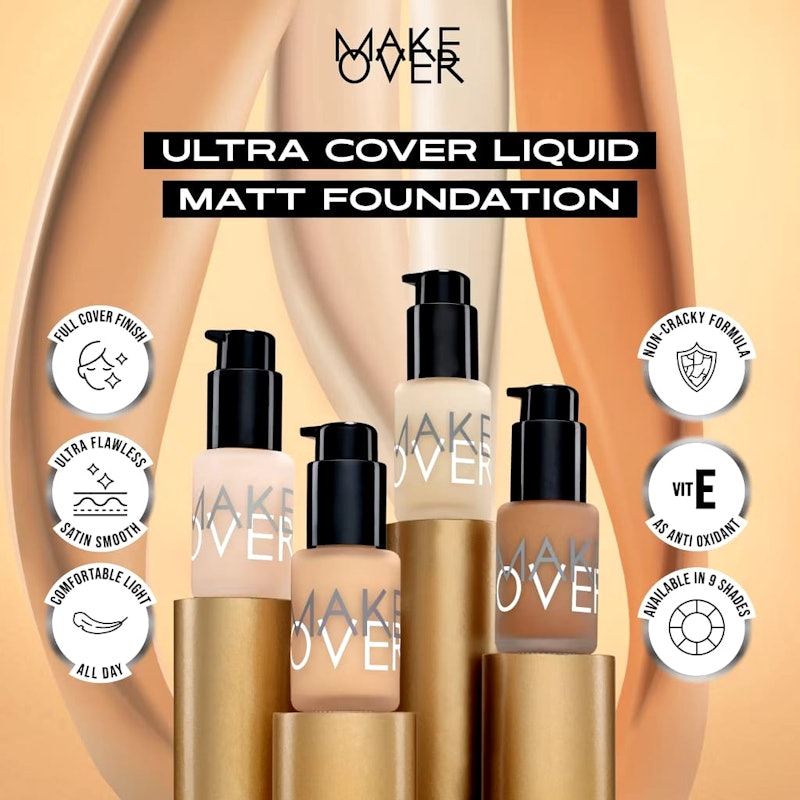 Ultra Cover Liquid Matte Foundation 01 Ochre 2