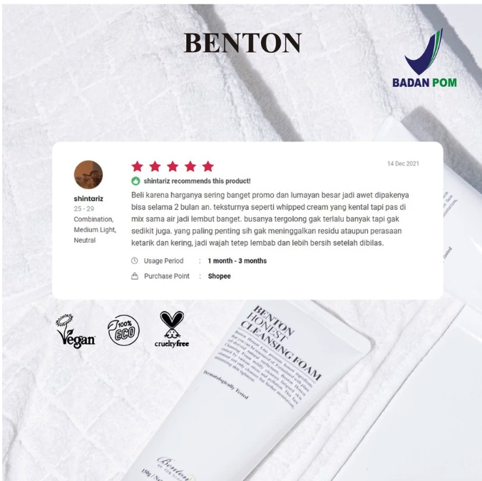 Benton BENTON Honest Cleansing Foam