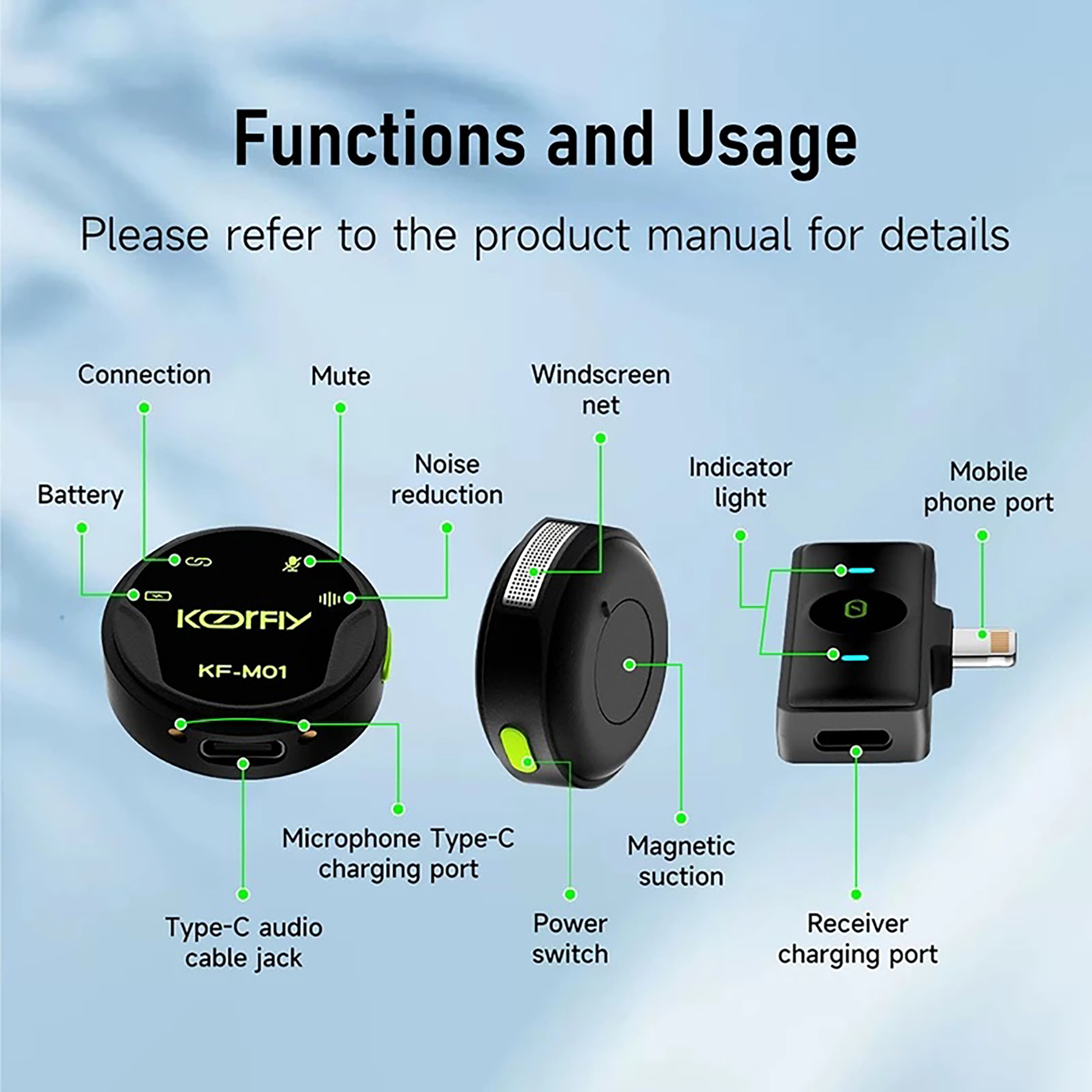  Koorfly Microphone Kf-M01