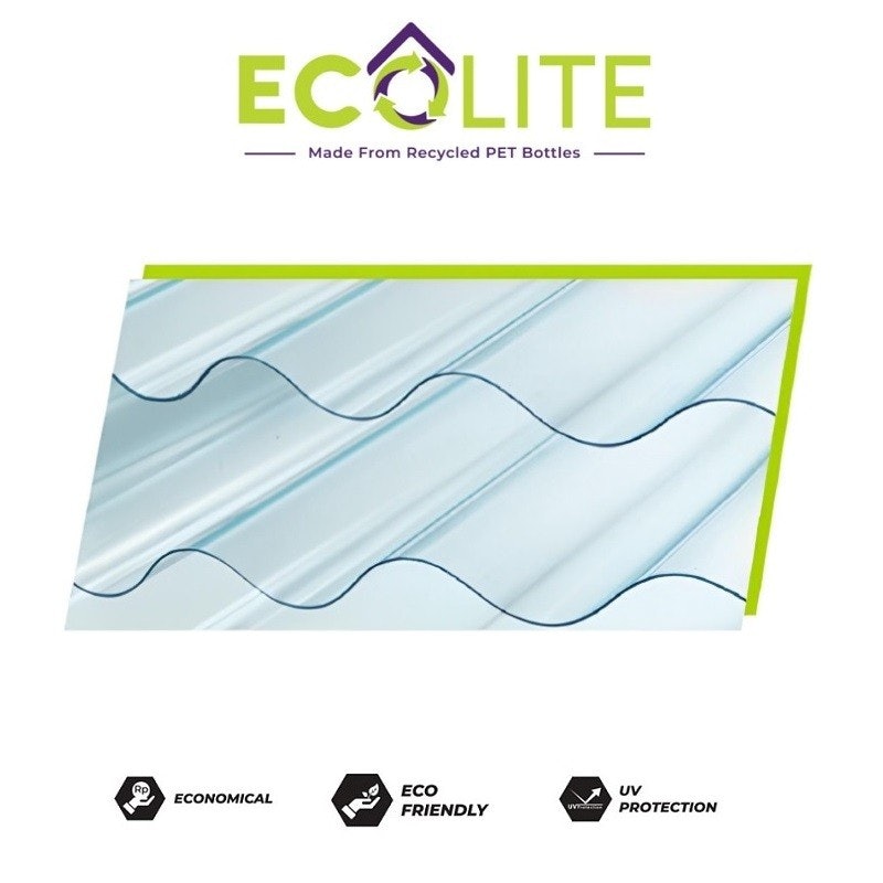 EcoLite PLastik Atap Fiber Gelombang 0.6 mm 4