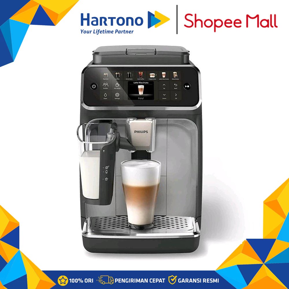 Philips Electronics Philips Fully Automatic Espresso Machine Latte Go EP4446/70