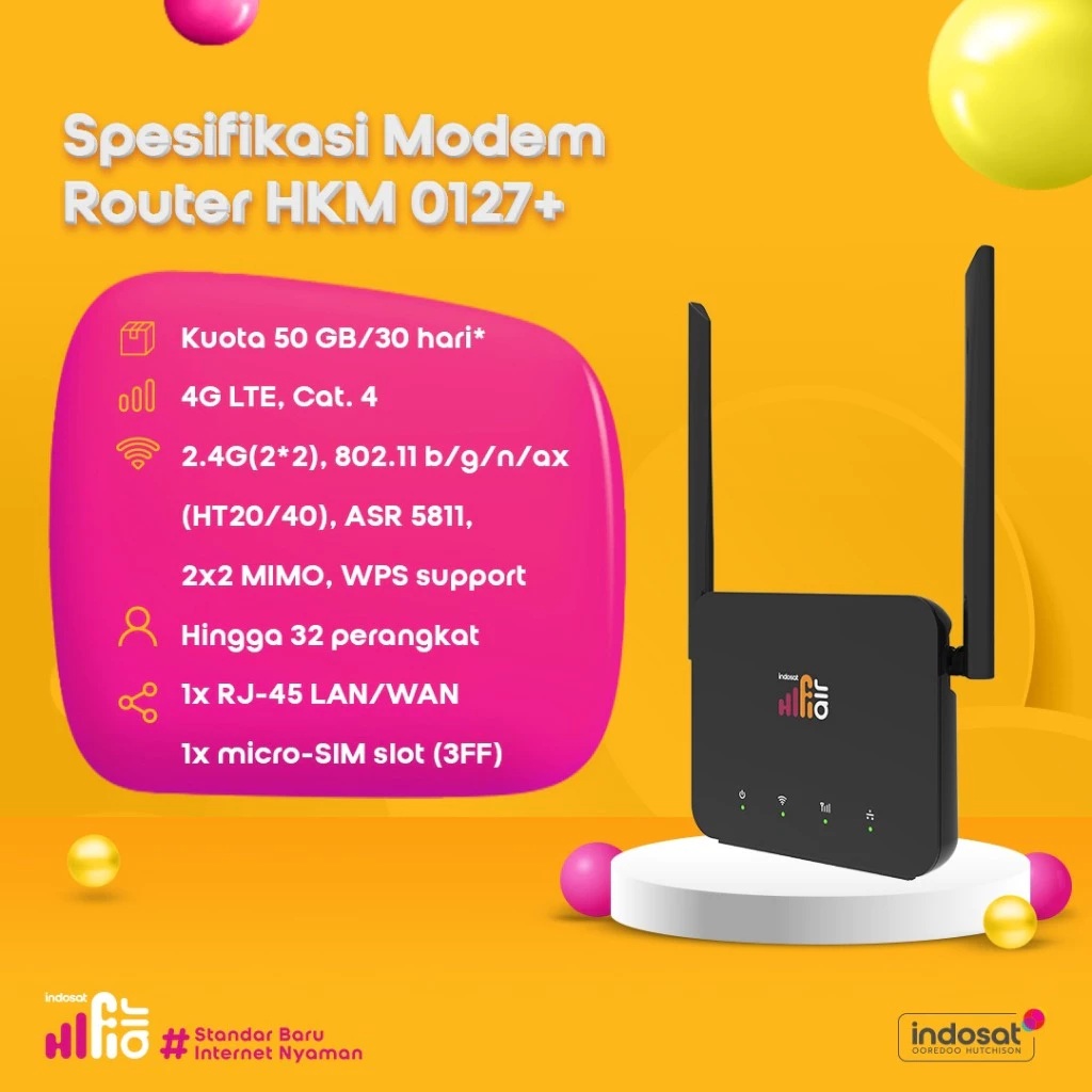 Harapan Karunia Makmur Indosat HiFi Air HKM-0127