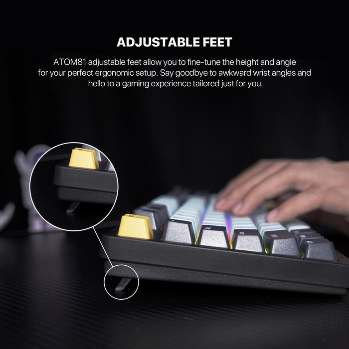 Fantech Indonesia Jaya  Fantech ATOM 81 Mechanical Keyboard Mizu Edition MK875v2
