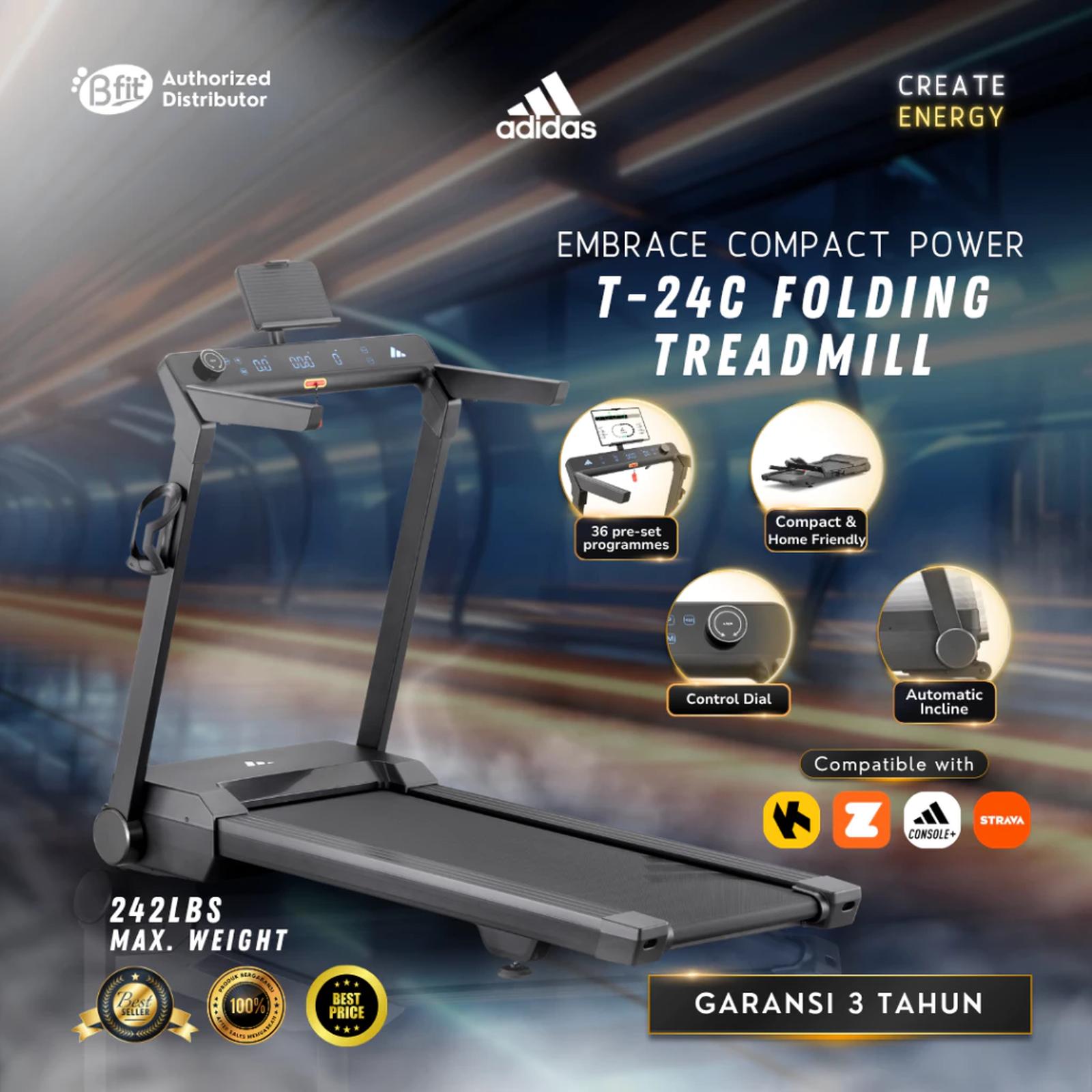 adidas Indonesia adidas Folding Treadmill T-24C