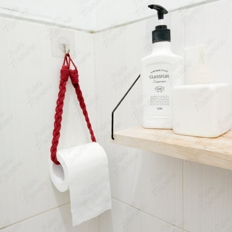 Gantungan Tisu Toilet Macrame 3