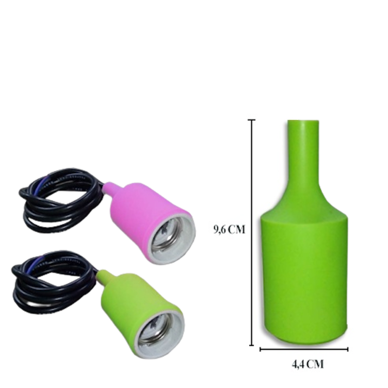 Fitting Lampu Gantung Karet Warna-Warni 2