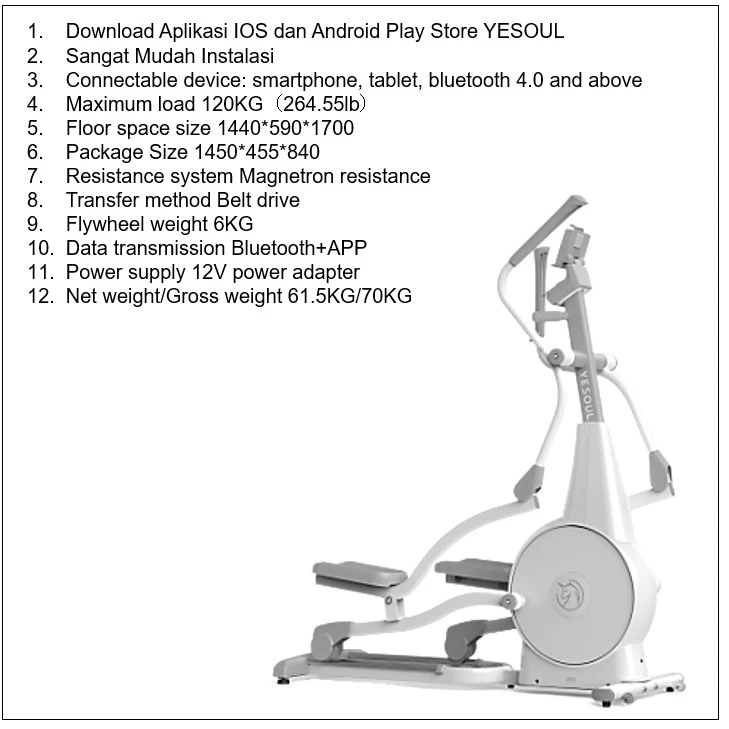  Yesoul Smart Elliptical Trainer E30S