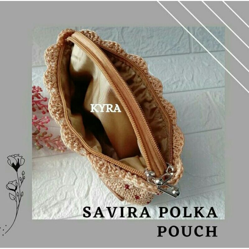 KYRA Dompet Rajut Savira Polka