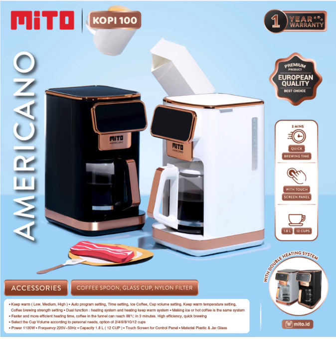 Mahakarya Sukses Indonesia MITO Digital Coffee Maker KOPI100