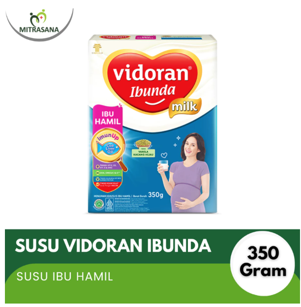 Vidoran Ibunda Milk Ibu Hamil Rasa Vanila Kacang Hijau