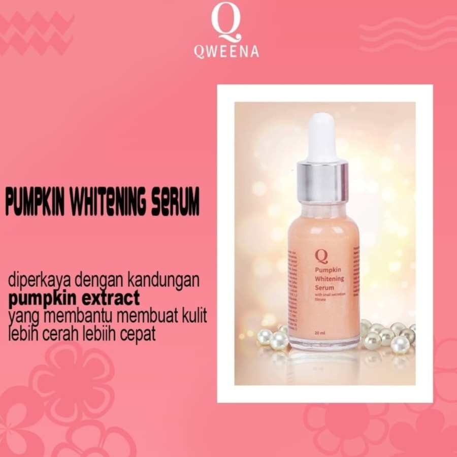  Qweena Pumpkin Whitening Serum 'with snail secretion filtrate'