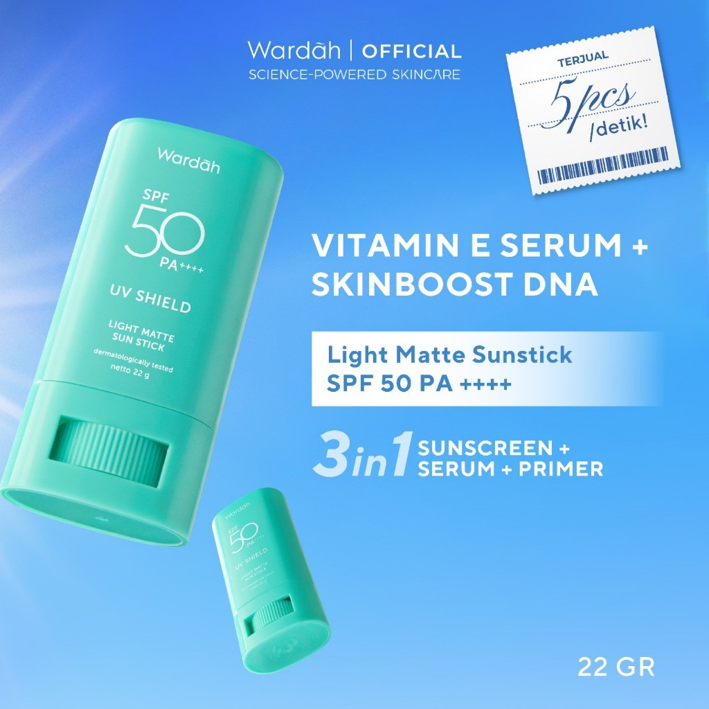 Paragon Technology and Innovation Wardah UV Shield Light Matte Sun Stick SPF 50 PA++++