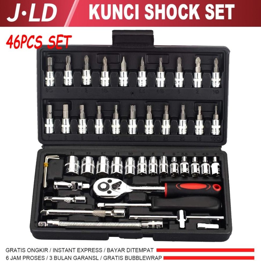 JLD Machinery JLD Socket Wrench Set 46 Pcs