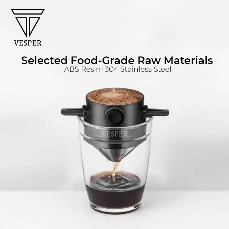 Vesper Filter Stainless Portable Double Mesh
